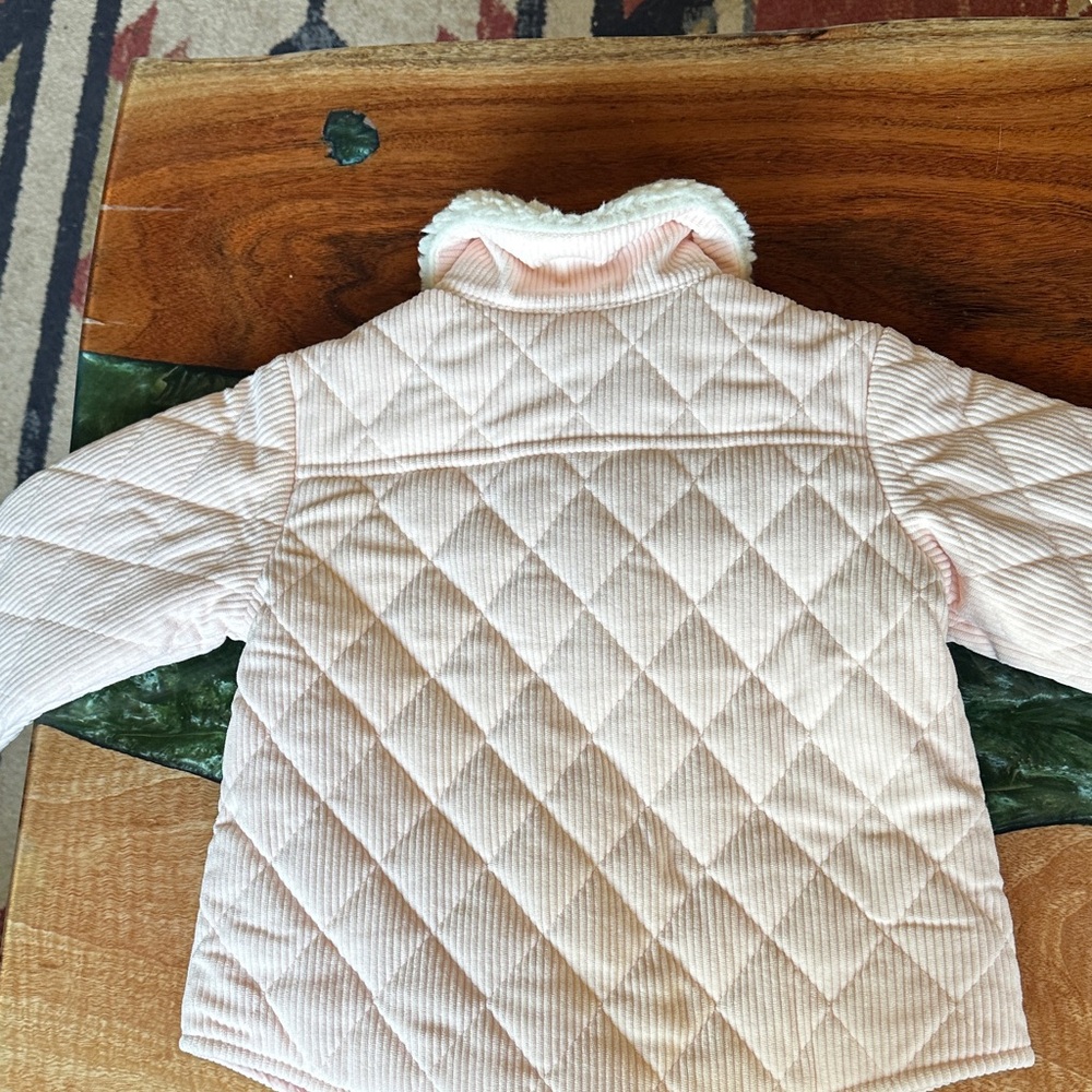 7 For All Mankind Pink Quilted Kids Puffer Coat - Picture 2 of 5